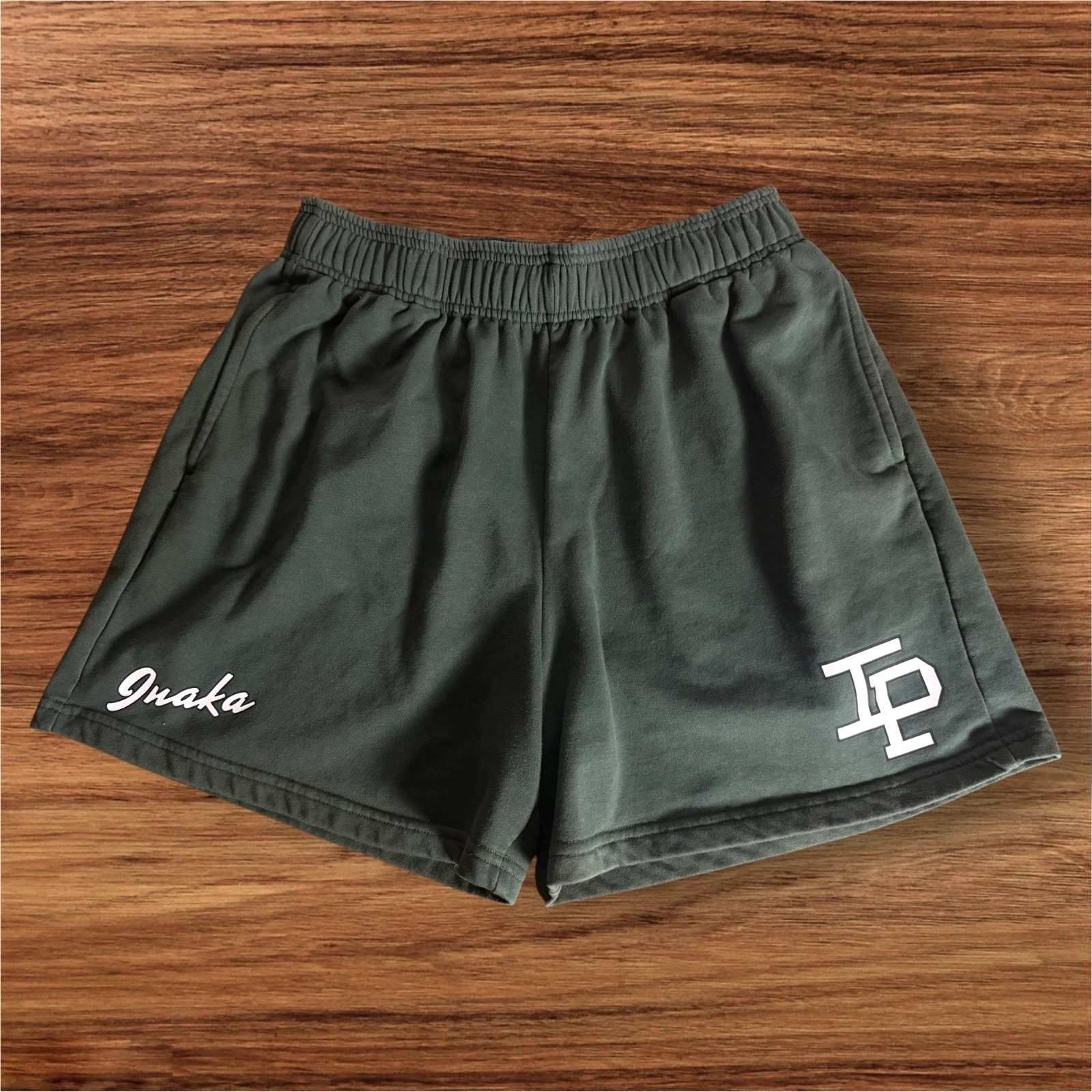 Inaka Power Sweatshorts Athletic Casual Sweat Shorts Men Large Forest Green 4.5"