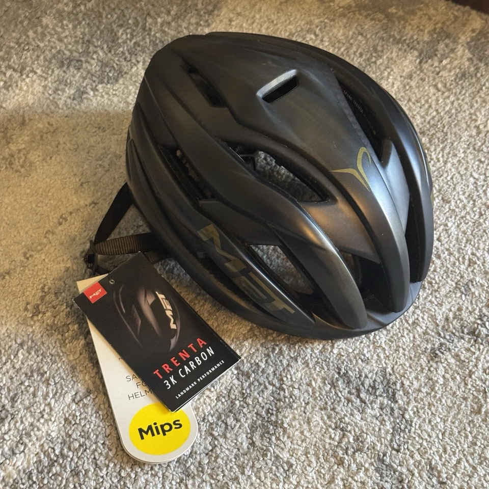 Casco MET Trenta 3K Carbon Mips negro mate, edición Tadej Pogacar, talla pequeña Foto 2 de 4