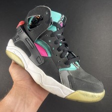 Youth Size 6Y - Nike Air Flight Huarache GS Pink/Teal Sneakers - 705281-003
