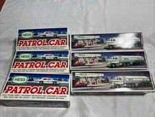 Hess collectables 3 Tankers 3 Patrol Cars Never Used 6 Pack Lot