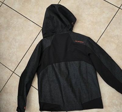 CB Sports Hooded Zip Jacket Black Orange Logo Men's Size M Casual