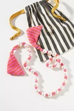 NWT Lele Sadoughi Faux Pearl Skinny Scarf Necklace or Sunglass Holder MSRP $128