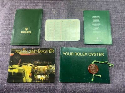 Rolex 2003 GMT-Master Booklets;paper Holder Set;tags.English Version original 