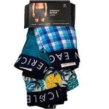 NWT AMERICAN EAGLE 3 Pack Stretch Boxer Sz XS-XXXL Blue Checks Pineapple 15