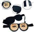 2 Stück Schlafmaske mit Augen, lustige Schlafbrille, Seidene Schlafmaske 