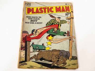Plastic Man #18 Golden Age Superhero Comics  1949 GD/VG