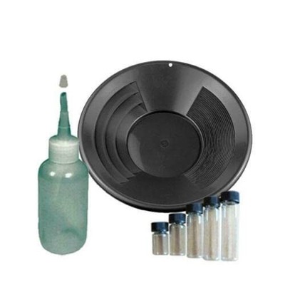 Sluice Monkey 14'' Black Gold Pan Panning Kit
