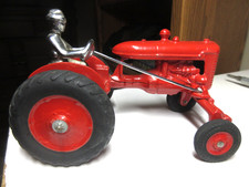 Nice 1940 era Arcade Culti-Vision Farmall A ? Tractor, Restored 7 inches long 