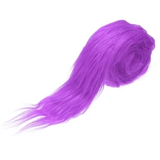 59" x 2" Fluffy Plush Faux Fur Fabric Precut Strips, Light Purple