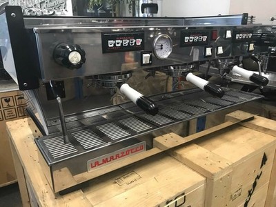 LA MARZOCCO LINEA CLASSIC 3 GROUP WHITE & BLACK ESPRESSO COFFEE MACHINE CUSTOM