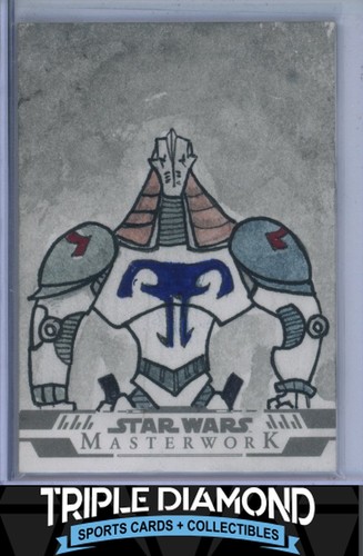 2024 Topps Star Wars Masterwork Durge #1/1 Sketchkarte N514