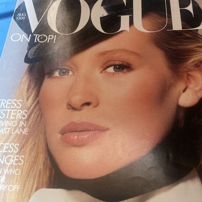 1987 August Vogue Magazine Estelle LeFebure Super Models Dirty Dancing 1980 s