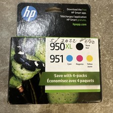 GENUINE HP 950XL 951 C2P01FN Black/Cyan/Magenta/Yellow Ink Jan 2024