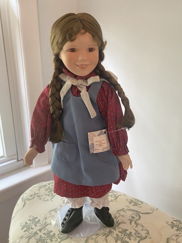 Ashton Drake Laura and Mary Ingalls Dolls.   New in box. 