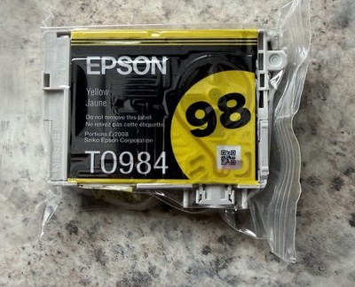 GENUINE Epson 98 T0984 Yellow Ink Cartridge for Artisan 700 710 725 730 Sealed