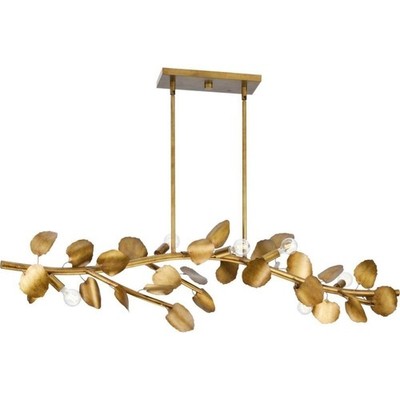Progress Lighting P400361-204 Laurel 7 Light 51 inch Linear Light in Gold Ombre