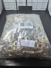 1/2" Size 4 Grommets  Washers 200 Sets Gold Color