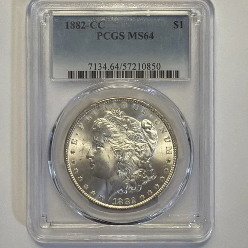 1882-CC PCGS MS-64 MORGAN SILVER DOLLAR