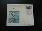 FDC stamp day postal ship boat by Decaris France 1957