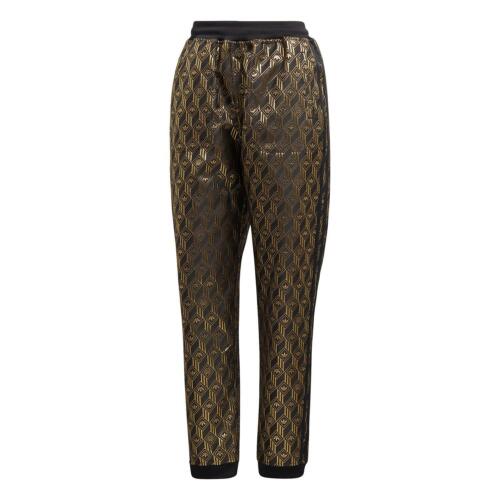 Adidas Originals MUJER Premium Sst Pantalón de Chándal Superstar Negro Oro Nuevo - Afbeelding 1 van 6