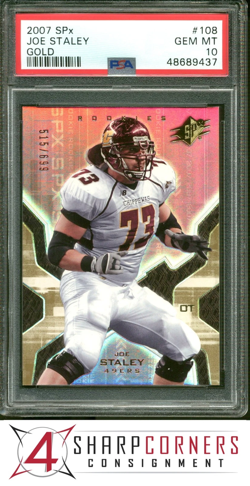 Joe Staley Spx #108 Gold
