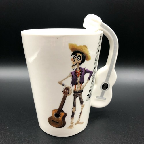 Disney Pixar COCO Hector White Ceramic Mug Guitar Handle - Rare Promo Mug - Picture 6 of 6