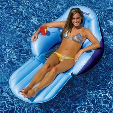 Solstice 67"L x 44"W Swimming Pool Lake Solo Easy Chair Convertible Float