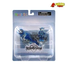 Kingdom Hearts Minimates Deluxe Tron Light Cycle with Space Parnoids Sora