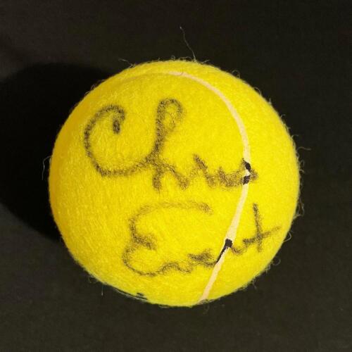 Pelota de tenis grande autografiada por Chris Evert certificado de autenticidad - Imagen 1 de 1