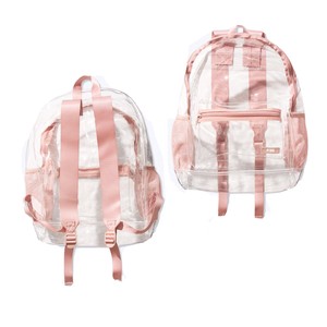 pink backpack clear