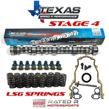 Texas Speed GM LS Truck Stage 4 Cam Kit TSP Cam GM LS6 Springs Gaskets Cam Bolts