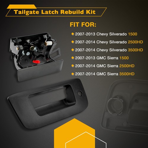 Tailgate Latch Handle Rebuild Kit For 07-14 Chevy Silverado GMC Sierra 20928119 - Bild 2 von 7
