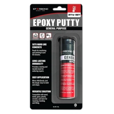 Starbond Epoxy Putty | General Purpose (Black), 2 oz.