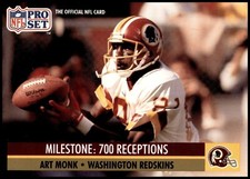 1991 Pro Set #22 Art Monk ML Career Receptions