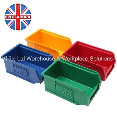NEW British Made Strong Plastic Parts Storage Bins Boxes - Box Of 20 x Size 2