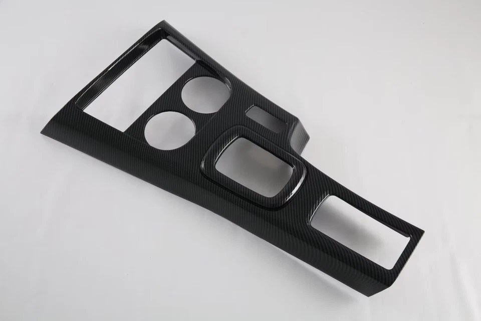 Cubierta de panel de cambio de marchas de fibra de carbono para accesorios Toyota Hilux 2023 2021 Foto 4 de 4