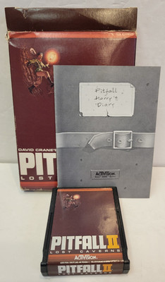 ATARI 2600 PITFALL 2 LOST CAVERNS (IN BOX WITH MANUAL)