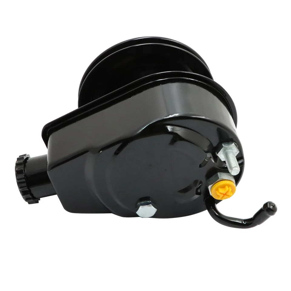 FOR CHEVY BUICK GMC BBC SBC POWER STEERING PUMP W/ SINGLE GROOVE PULLEY BLACK - Image 2 of 4