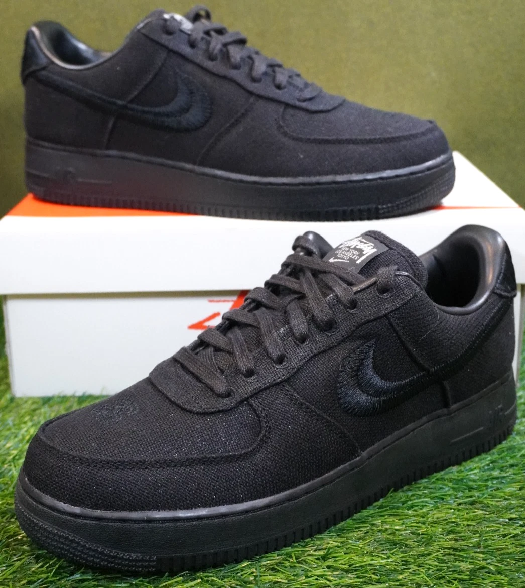 Stussy × Nike Air Force 1 Low Black 黒 27 16226357_30929039_600.jpg