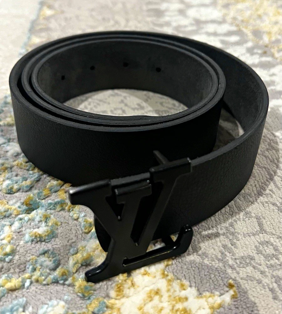 Louis Vuitton Leather Black Belts for Men for sale | eBay