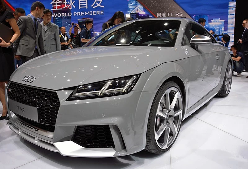 Audi’s TT RS hits 62 mph from a stop in just 3.7 seconds, a figure that makes it faster than the Porsche 911 Carrera 4S.