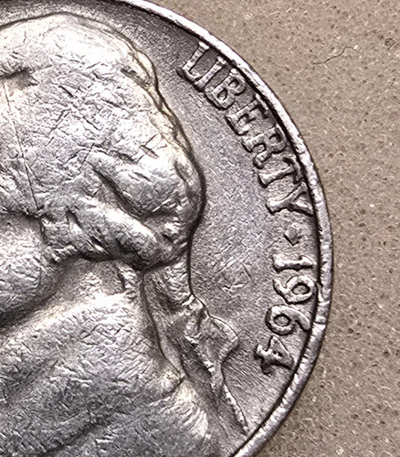Extremely RARE!! 1964 D Jefferson Nickel - Error Coin - Picture 3 of 12