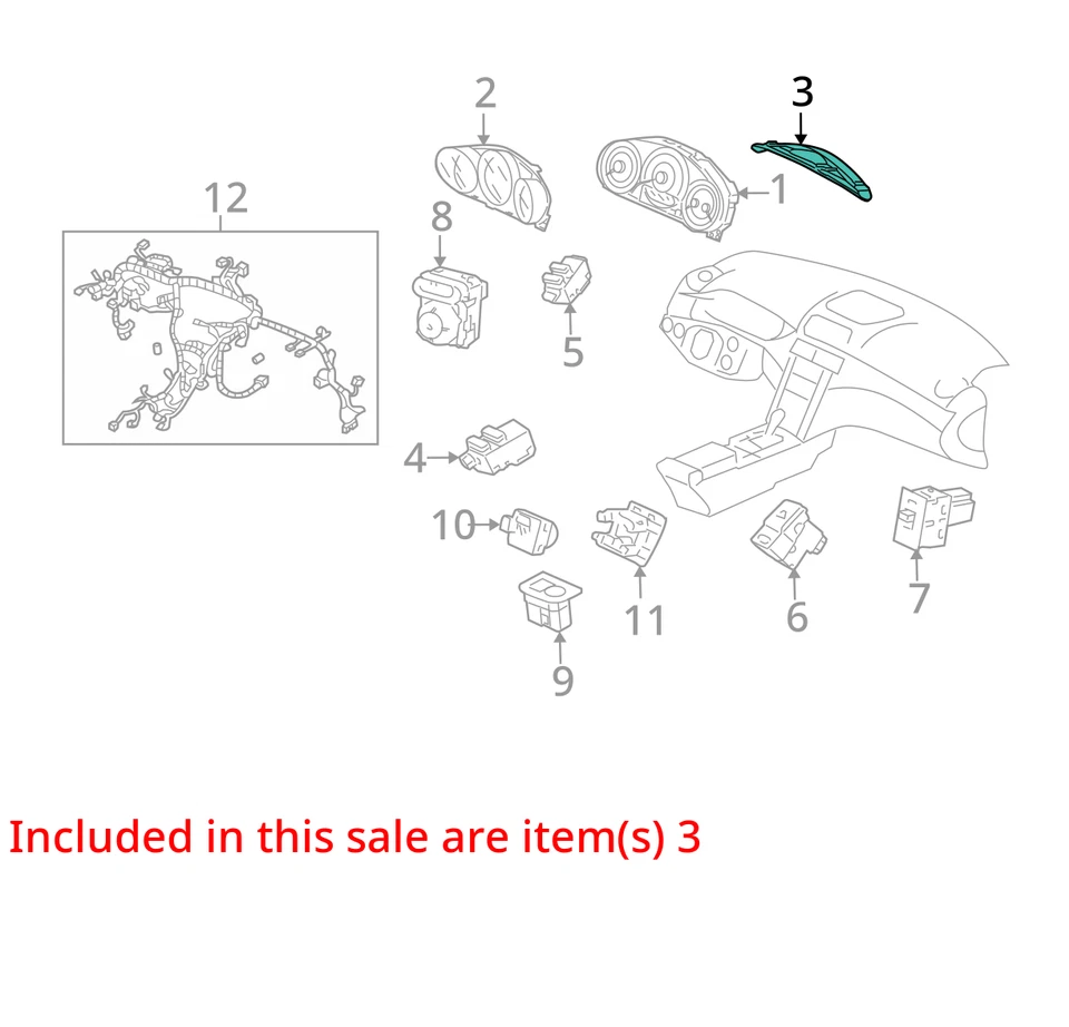 Speedometer ACURA RL 09 10 Foto 2 de 3