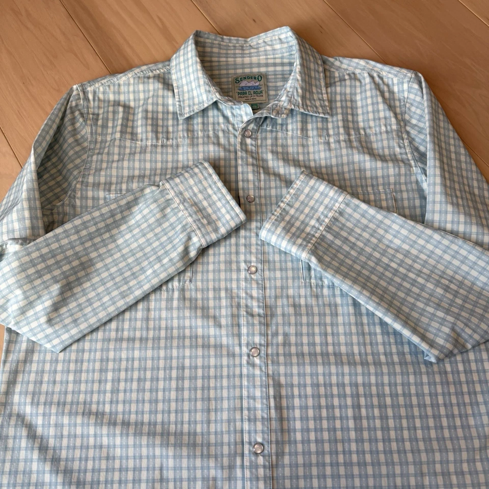 Sendero Provisions Pearl Snap Shirt XL Multicolor Para El Agua Long Sleeve - Image 4 of 4