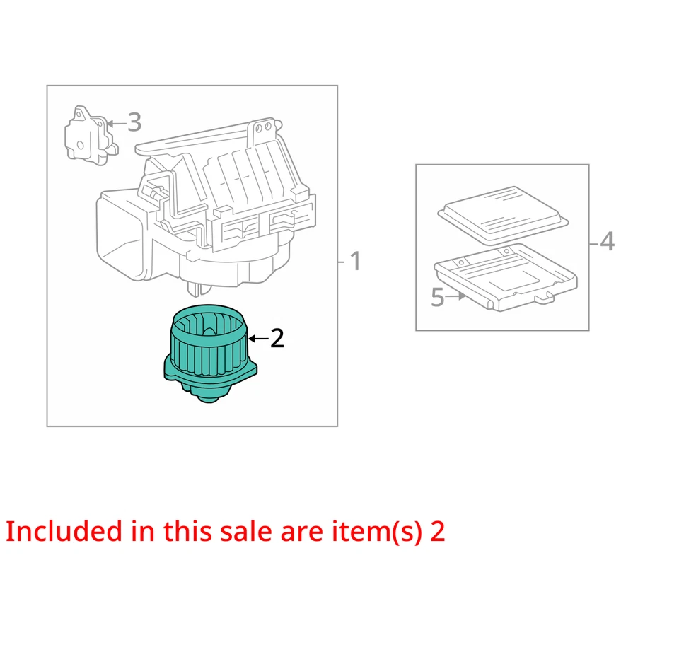 Toyota Highlander 2006 calefacción aire acondicionado motor fabricante de equipos originales 144 k millas - LKQ426149203 Foto 4 de 4