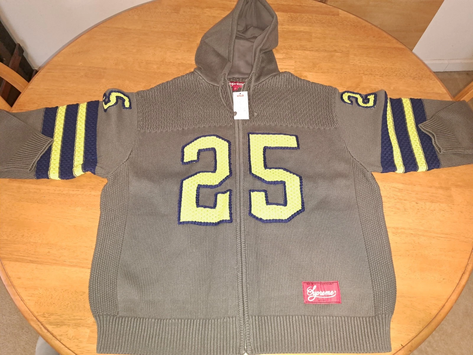 Pull à capuche zippé Supreme Sport anthracite taille XL