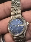 Seiko Women's Silver Hi-Beat Automatic Watch Vintage, Blue Dial