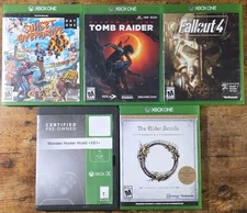 Xbox One Action Adventure RPG Lot – Fallout 4, Tomb Raider, ESO & More