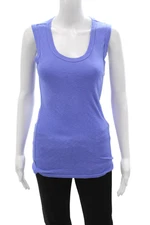 Michael Stars Womens Purple Basic Sleeveless Tank Supima Micro Modal Size One