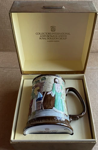 Royal Doulton Beswick Ltd Ed A Christmas Carol Tankard Vtg 1978 w/ Case